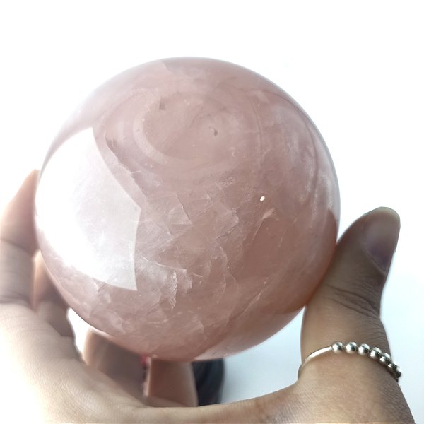 Esfera de Cuarzo Rosa grande