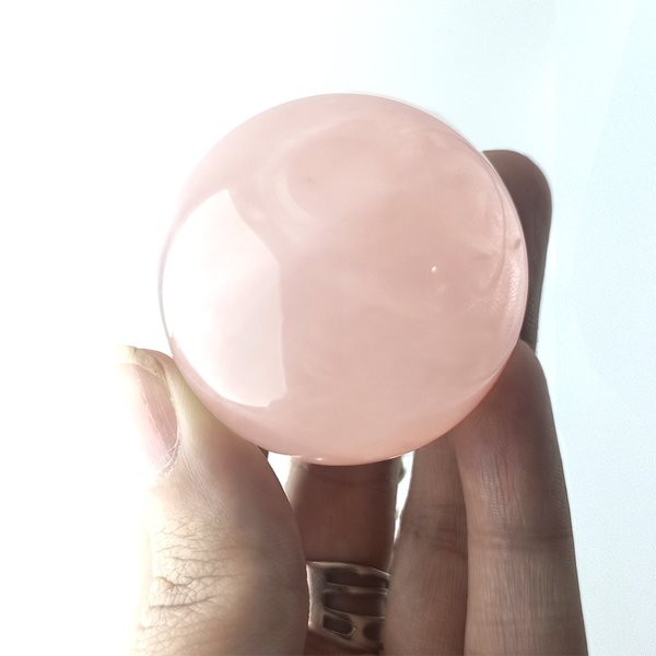 Esfera de Cuarzo Rosa pequeña